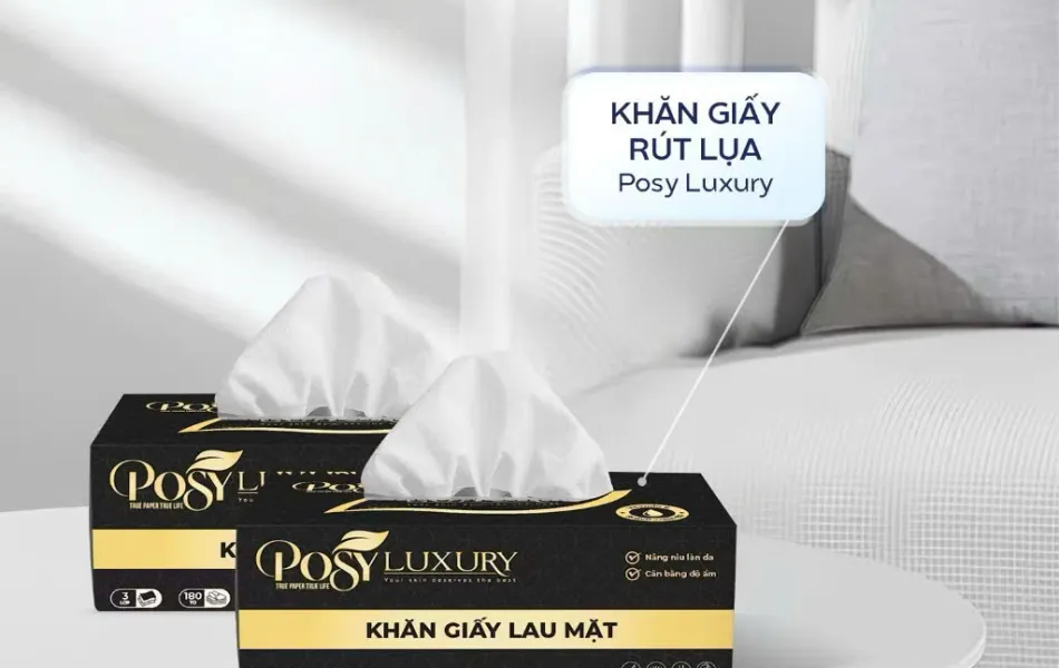 HỘP RÚT LỤA POSY 180 TỜ 3 LỚP CAO CẤP