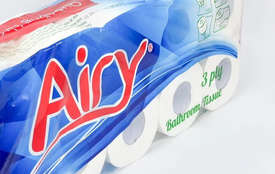 GIẤY VỆ SINH AIRY 10 CUỘN 3 LỚP CÓ LÕI - 2025