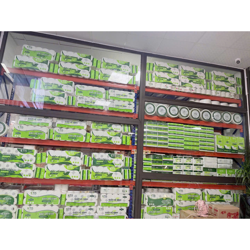 GIẤY VỆ SINH ETIS 10 CUỘN 3 LỚP - E1 CÓ LÕI - 2025