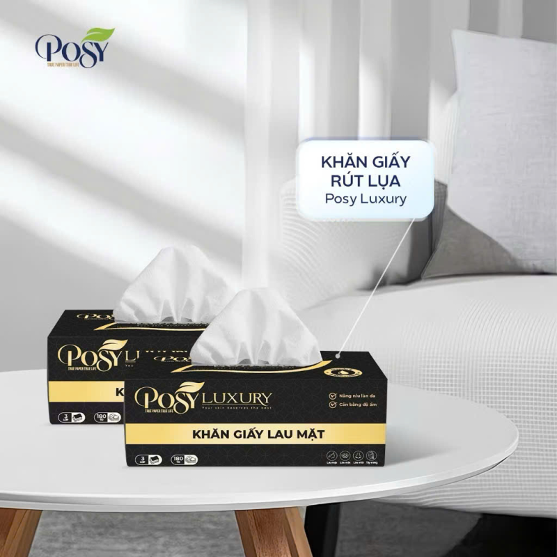 HỘP RÚT LỤA POSY 180 TỜ 3 LỚP CAO CẤP