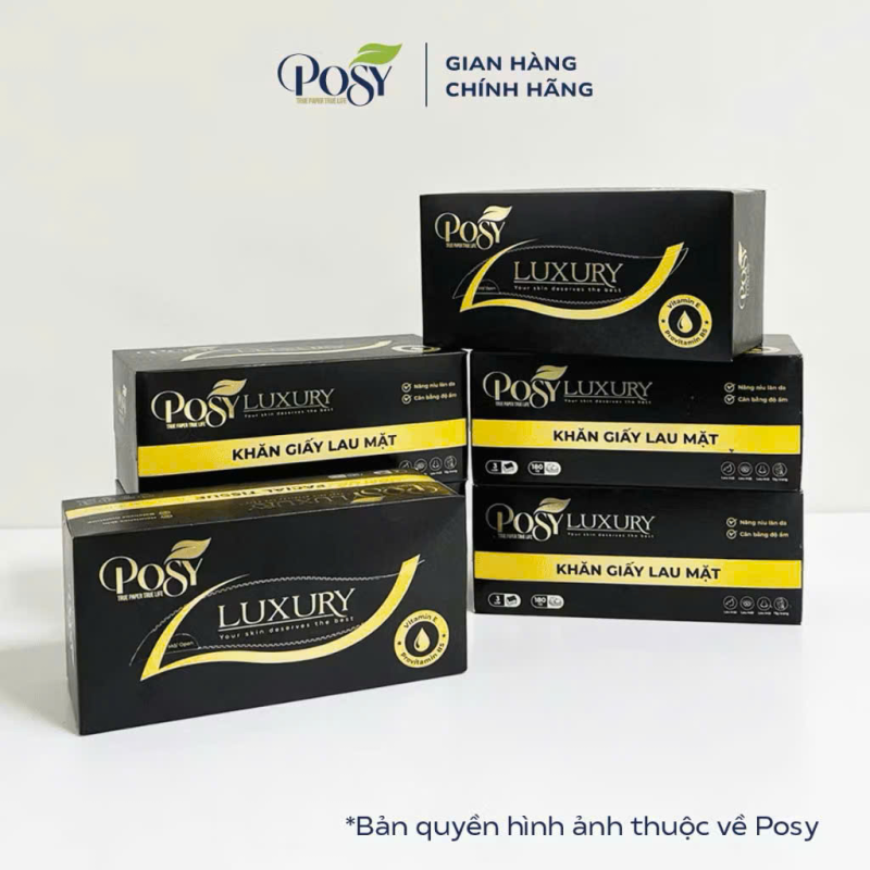 HỘP RÚT LỤA POSY 180 TỜ 3 LỚP CAO CẤP